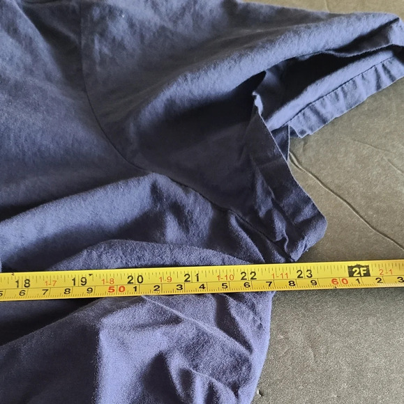 Lane Bryant womens Blouse Sz.18 Embroidered Floral Ruffle blue color - Picture 11 of 14